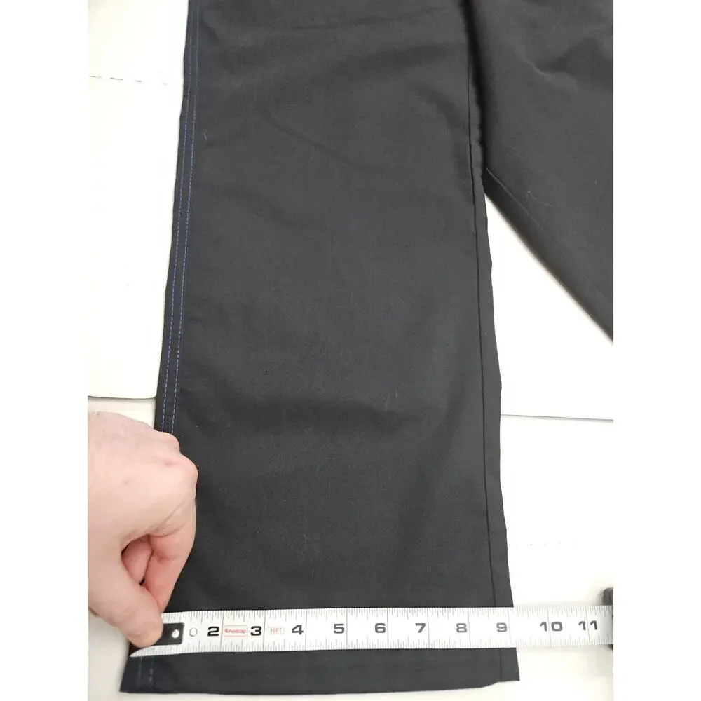True Religion Cargo Pants Men's 36x32 Black w Blue Stitching MSRP $164